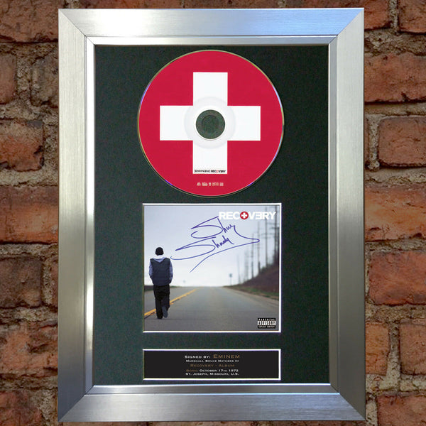 EMINEM Recovery Album Signed CD COVER MOUNTED A4 Repro Autograph Print (23)
