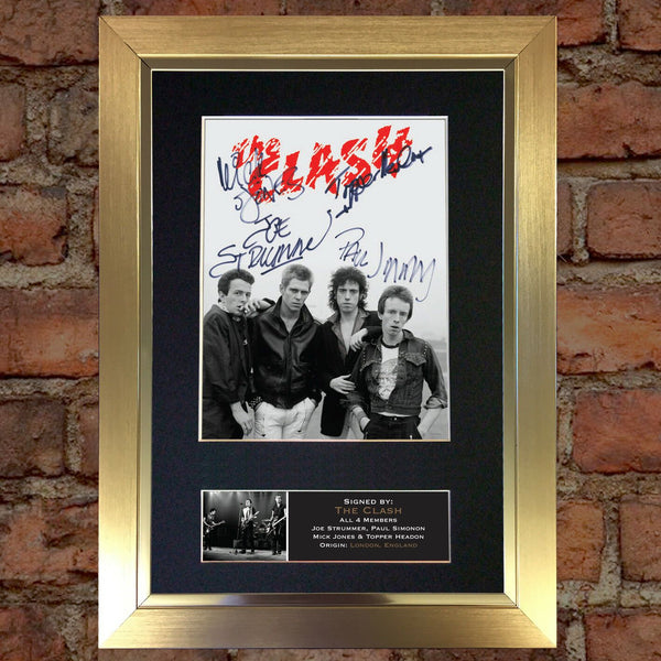 THE CLASH Quality Signed Autograph Mounted Photo Reproduction A4 Print 608