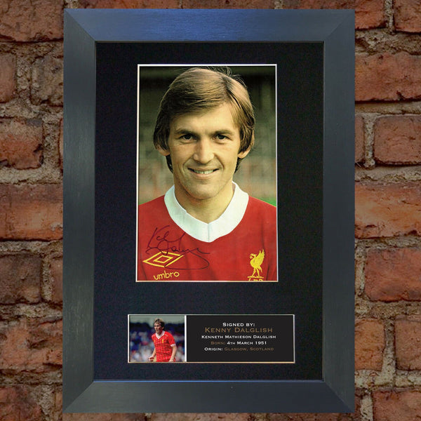 KENNY DALGLISH Mounted Signed Photo Reproduction Autograph Print A4 364