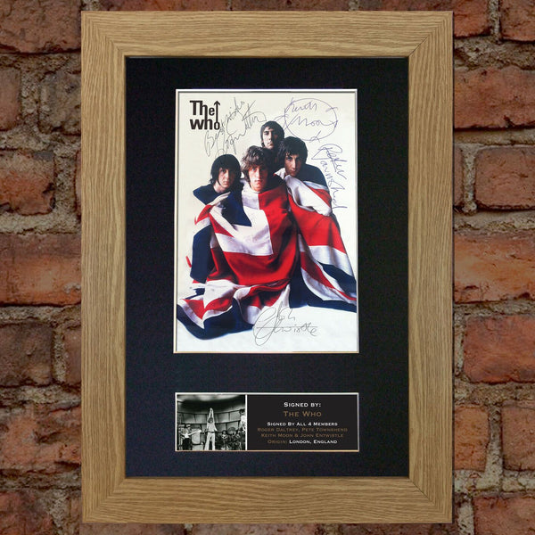 THE WHO Keith Moon Signed Autograph Rare Mounted Photo Repro A4 Print 448