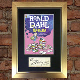 ROALD DAHL Matilda Book Cover Autograph Signed Repro A4 Mounted Print 674