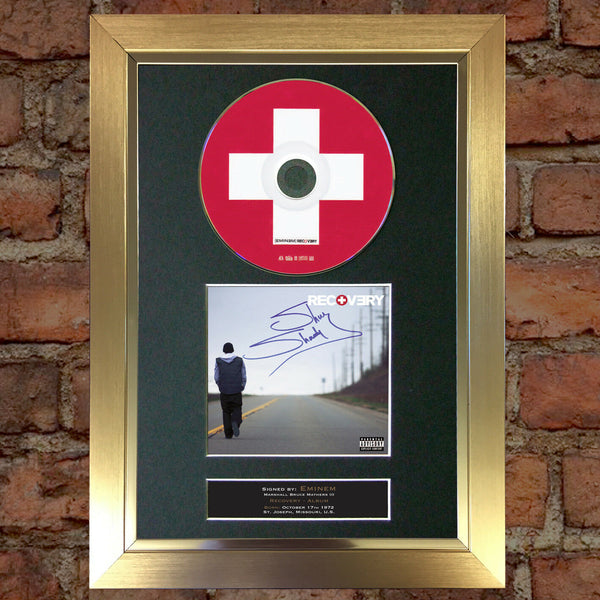 EMINEM Recovery Album Signed CD COVER MOUNTED A4 Repro Autograph Print (23)