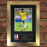 NEYMAR da SILVA SANTOS Signed Quality Autograph Mounted Photo Repro A4 Print 461