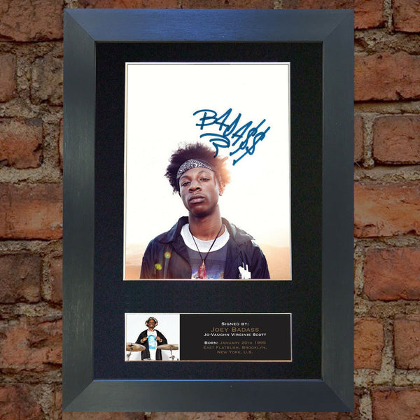 JOEY BADASS Signed Autograph Mounted Photo Repro A4 Print 541