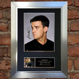 ROBBIE WILLIAMS Mounted Signed Photo Reproduction Autograph Print A4 71