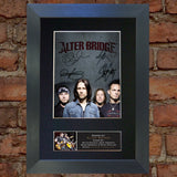 ALTER BRIDGE Signed Mounted Photo Reproduction  Autograph Print A4 645