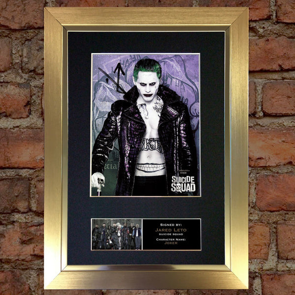 SUICIDE SQUAD Joker Jared Leto Signed Autograph Mounted Photo Repro A4 Print 619