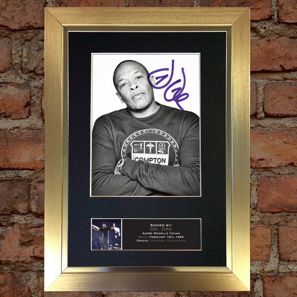 DR DRE Signed Autograph Mounted Photo Reproduction PRINT A4 614