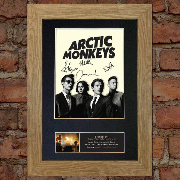 ARCTIC MONKEYS Autograph Mounted Signed Photo Reproduction Print A4 186