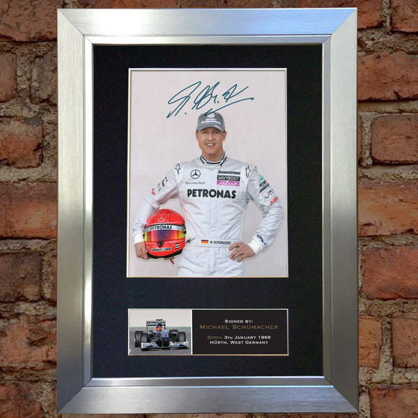 MICHAEL SCHUMACHER Autograph Mounted Signed Photo RE-PRINT A4 425