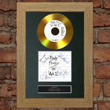 #115 GOLD DISC PINK FLOYD  The Wall Album Signed Autograph Mounted Repro A4