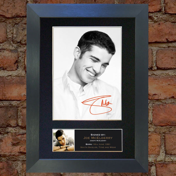 JOE MCELDERRY Mounted Signed Photo Reproduction Autograph Print A4 155