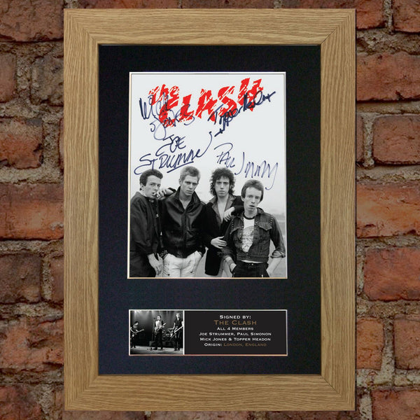 THE CLASH Quality Signed Autograph Mounted Photo Reproduction A4 Print 608