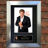DAVID HASSELHOFF Mounted Signed Photo Reproduction Autograph Print A4 102