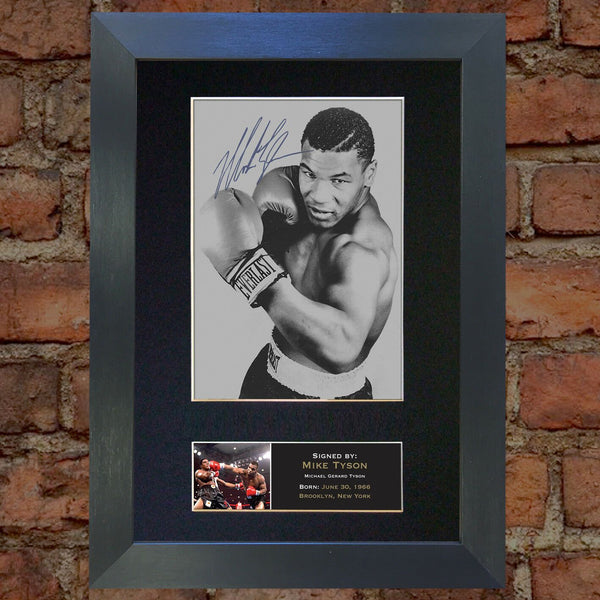 MIKE TYSON Mounted Signed Photo Reproduction Autograph Print A4 51