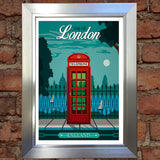 LONDON #3 VINTAGE RETRO TRAVEL Poster Nostalgic Home Art Print Wall Decor #50