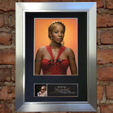 MARY J BLIGE Autograph Mounted Signed Photo Reproduction A4 416