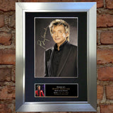 BARRY MANILOW Mounted Signed Photo Reproduction Autograph Print A4 94