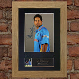 SACHIN TENDULKAR Cricket Signed Autograph Mounted Photo Repro A4 Print 548
