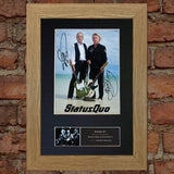 STATUS QUO Signed Autograph Mounted Photo Repro A4 Print 456