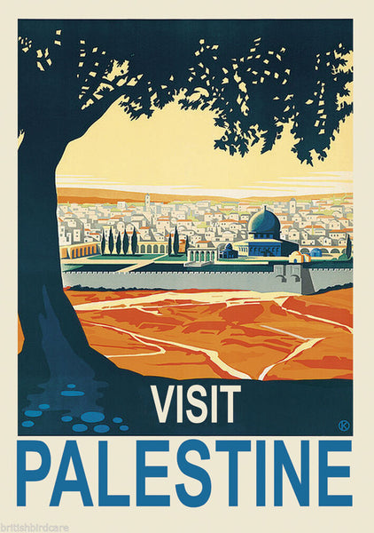 PALESTINE VINTAGE RETRO TRAVEL Poster Nostalgic Home Print Wall Art Decor #63