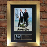 STATUS QUO Signed Autograph Mounted Photo Repro A4 Print 456