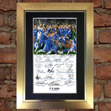 CHELSEA CHAMPIONS 2012 Mounted Signed Photo Reproduction Autograph Print A4 58