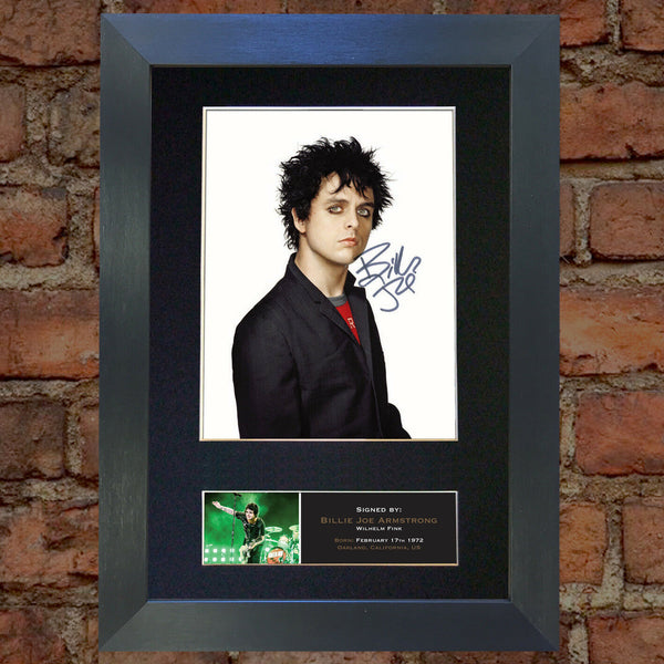 BILLIE JOE ARMSTRONG #2 Mounted Signed Photo Reproduction Autograph Print A4 437