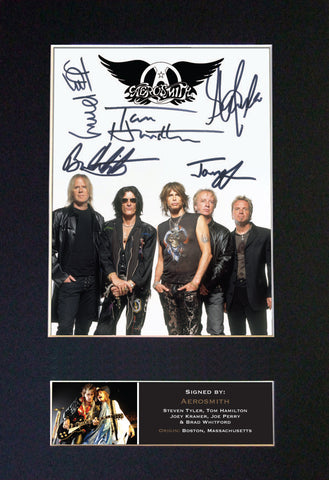 AEROSMITH Quality Autograph Mounted Photo Reproduction Print A4 463