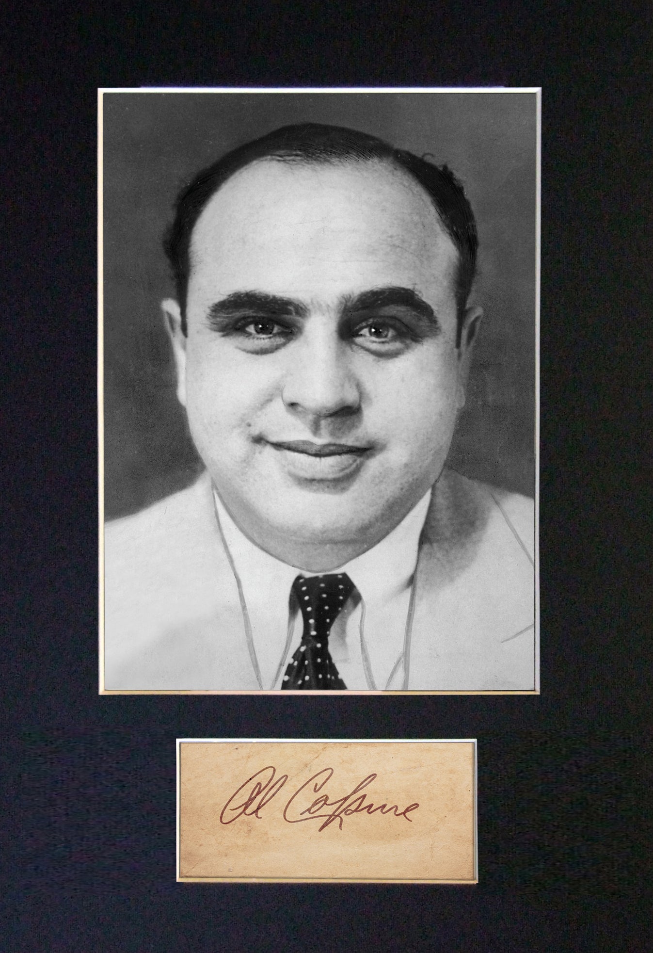 AL CAPONE Gangster RARE Quality Signed Autograph Mounted Photo PRINT A4 574