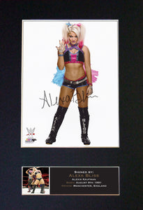 ALEXA BLISS WWE Quality Autograph Mounted Signed Photo Reproduction Print A4 696