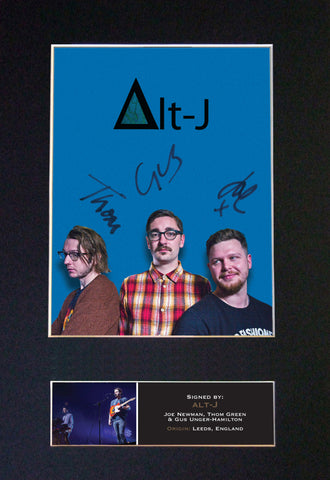 ALT J Quality Autograph Mounted Signed Photo PRINT A4 520
