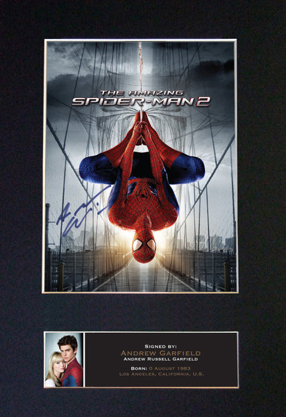 ANDREW GARFIELD Spiderman Signed Autograph Quality Mounted Photo PRINT A4 557