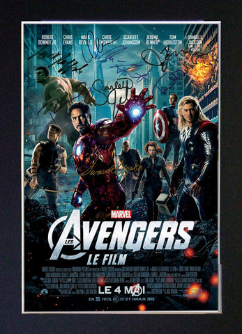 THE AVENGERS Mounted Signed Photo Reproduction Autograph Print A4 263