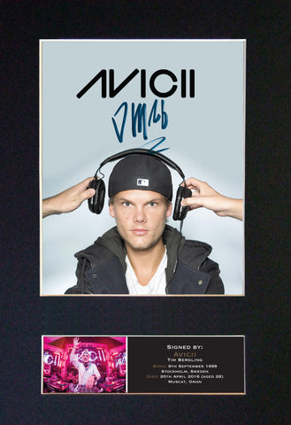 AVICII (DJ Remixer) Quality Autograph Mounted Signed Photo Repro Print A4 744