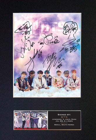 BTS #2 Boy Band Jimin Quality Autograph Mounted Signed Photo RePrint Poster 760