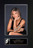 BARBRA STREISAND Mounted Signed Photo Reproduction Autograph Print A4 225