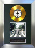 #137 The Beatles - Abbey Road GOLD DISC Album Signed Autograph Mounted Repro