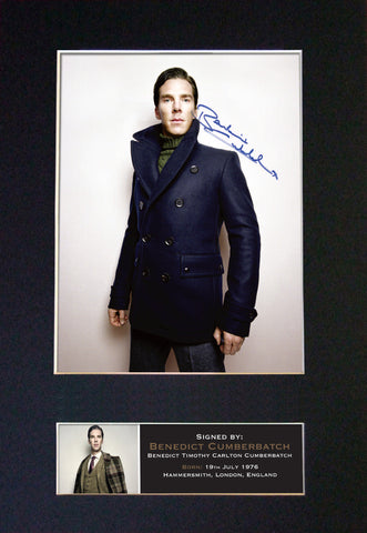 Benedict Cumberbatch Signed Autograph Mounted Photo Reproduction PRINT A4 420