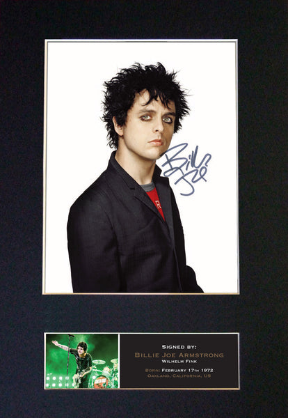 BILLIE JOE ARMSTRONG #2 Mounted Signed Photo Reproduction Autograph Print A4 437