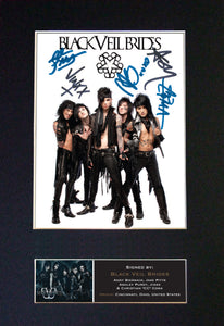 BLACK VEIL BRIDES Quality Autograph Mounted Photo Reproduction Print A4 464