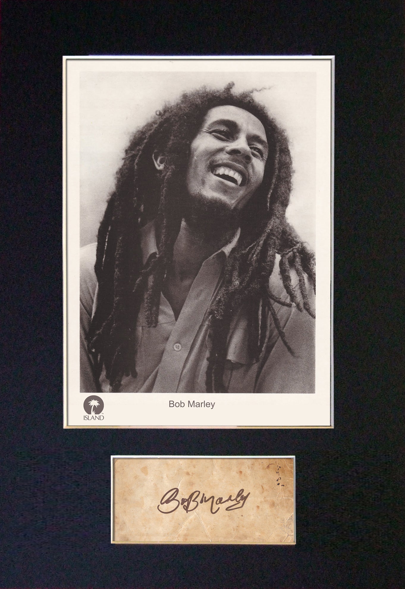 BOB MARLEY Autograph Mounted Photo Reproduction QUALITY PRINT A4 62
