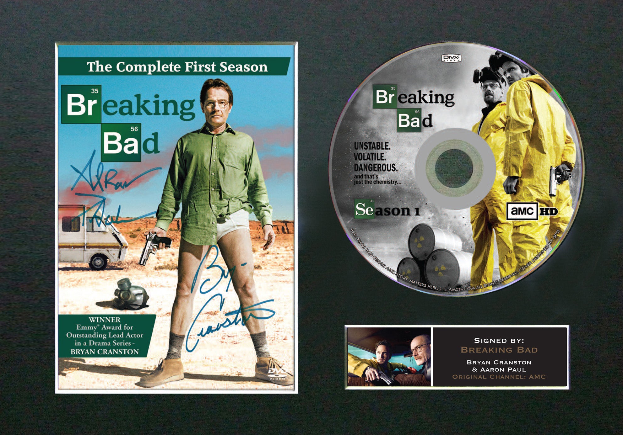 BREAKING BAD DVD Mounted Signed Photo Reproduction Autograph Print A4 67