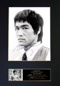 BRUCE LEE No2 Signed Autograph Mounted Photo Repro A4 Print 768