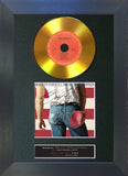 #147 Bruce Springsteen - Born in the USA GOLD DISC Album Signed Autograph Mounted Repro