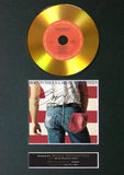#147 Bruce Springsteen - Born in the USA GOLD DISC Album Signed Autograph Mounted Repro