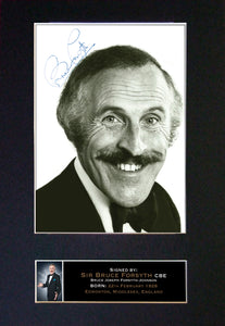 BRUCE FORSYTH Mounted Signed Photo Reproduction Autograph Print A4 178