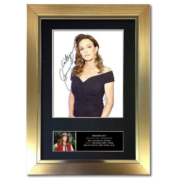 Caitlyn Jenner Kardashians Autograph Mounted Signed Bruce Jenner Photo Print 837