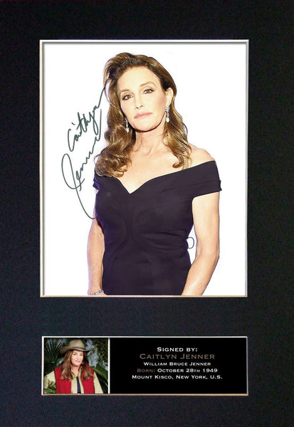 Caitlyn Jenner Kardashians Autograph Mounted Signed Bruce Jenner Photo Print 837