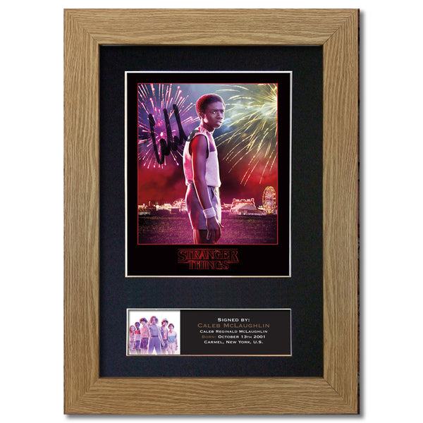 STRANGER THINGS Caleb McLaughlin Autograph Mounted Signed Photo RePrint #825